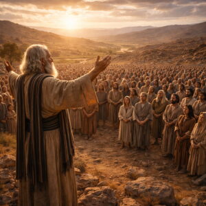 Mózes áldása Izráel törzseire | | Jézus Krisztus a mi megváltónk Mózes áldást mond Izráel törzseire halála előtt, az 5Mózes 33 üzenete szerint.