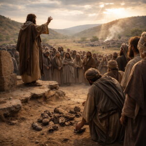 Bírák 2 – Figyelmeztetés a bálványok ellen és a szabadítás reménye | | Jézus Krisztus a mi megváltónk Izráel népe figyelmeztetést hallgat a szövetségről és bálványokat dob el, miközben a háttérben a bírák korának fenyítése és szabadítása sejlik fel.