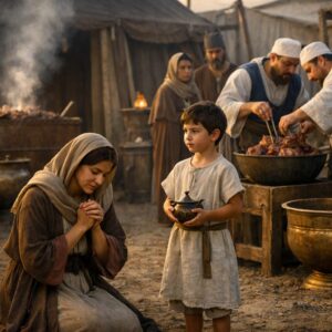 Anna hálaadása és a tiszta szolgálat kontrasztja Silóban (1Sámuel 2) | | Jézus Krisztus a mi megváltónk Anna imádkozik Silóban, mellette Sámuel szolgálatra készül, miközben a romlott papok bűne kontrasztot ad – 1Sámuel 2 üzenete