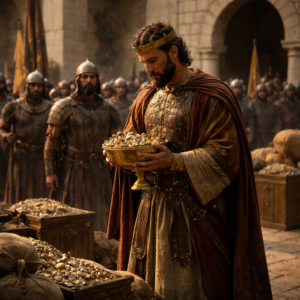 Dávid király hálaadó és alázatos győzelmi jelenete a 2Sámuel 8 bibliai üzenete alapján