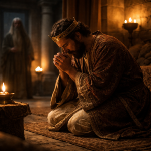 Dávid és az örökkévaló ígéret | | Jézus Krisztus a mi megváltónk Dávid király alázattal az Úr előtt a 2Sámuel 7 fejezetének szövetségi üzenetében